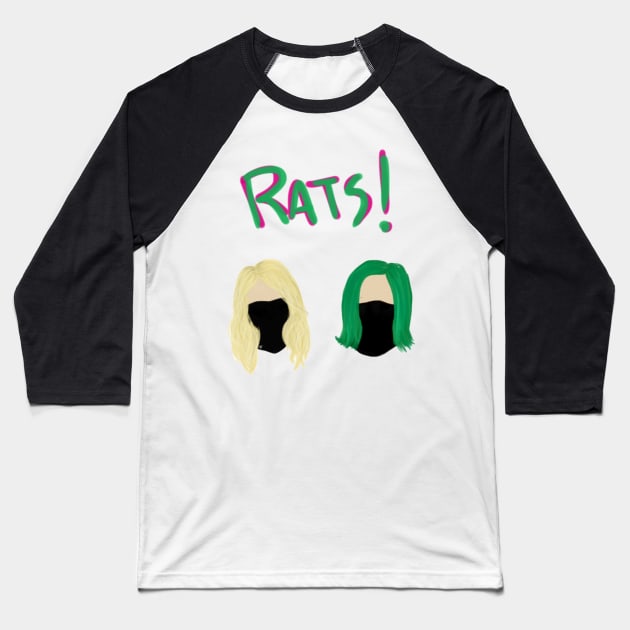 Gosh Darn! Rats! Baseball T-Shirt by solfiia